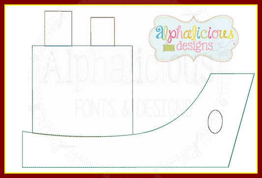 Tug Boat Applique