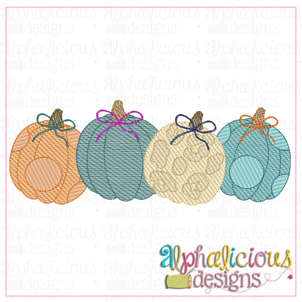 Preppy Pumpkins-Sketch