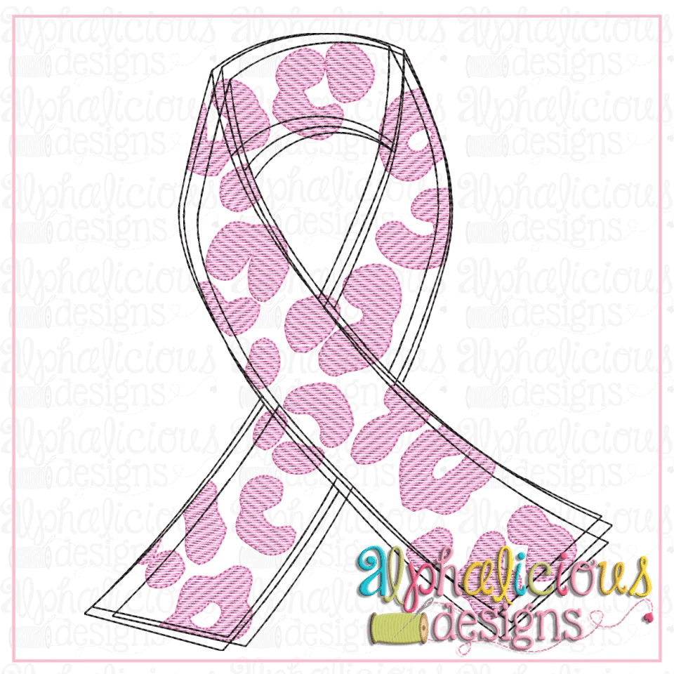 Leopard Awareness Ribbon-Sketch