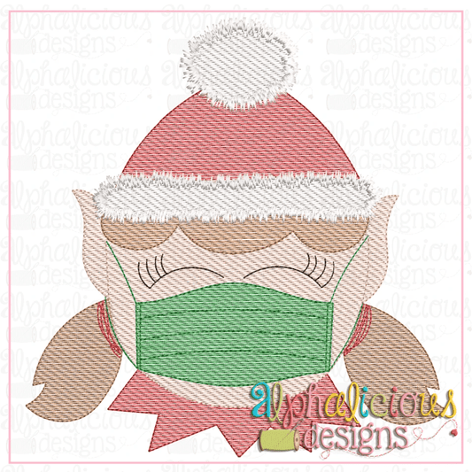 Masked Elf Girl-Sketch