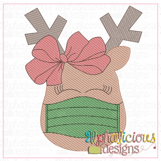 Masked Reindeer with Bow-Sketch