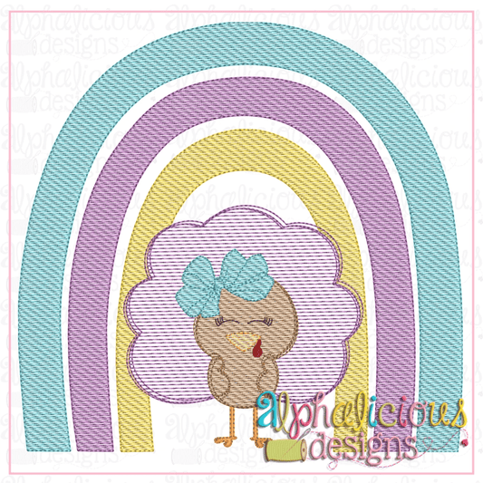 Rainbow With Turkey -Sketch