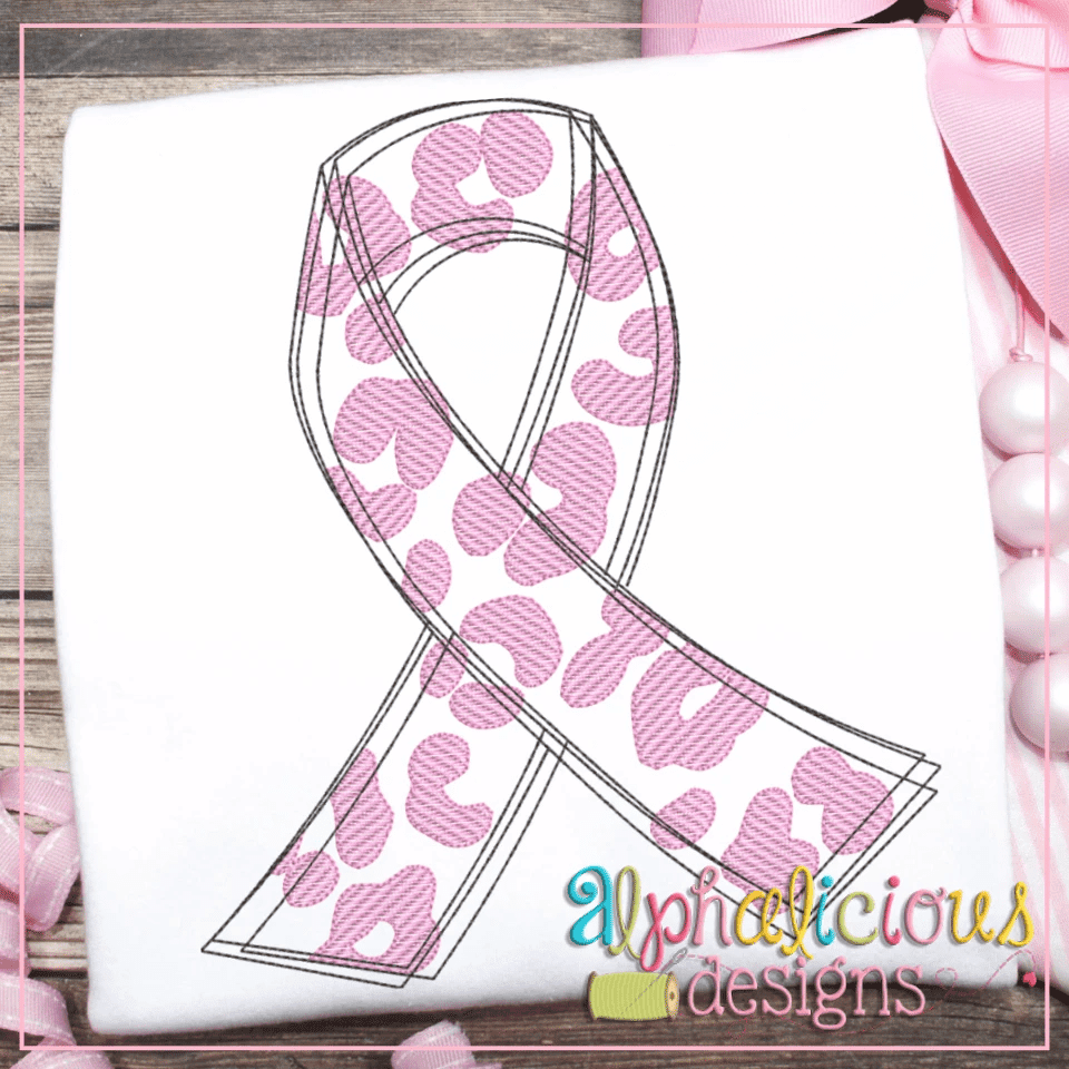 Leopard Awareness Ribbon-Sketch