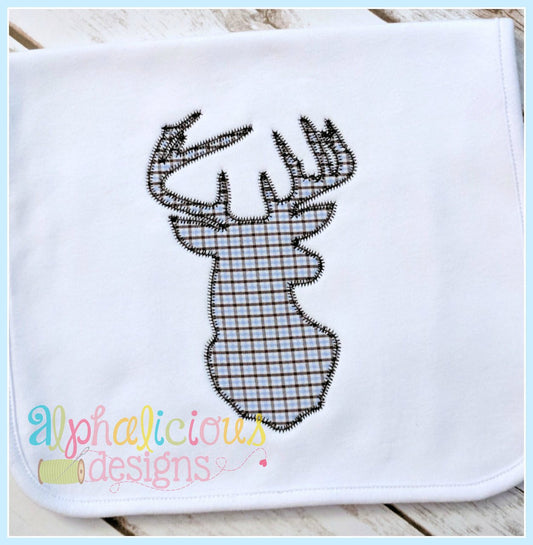 Woodlands Deer Applique-ZigZag