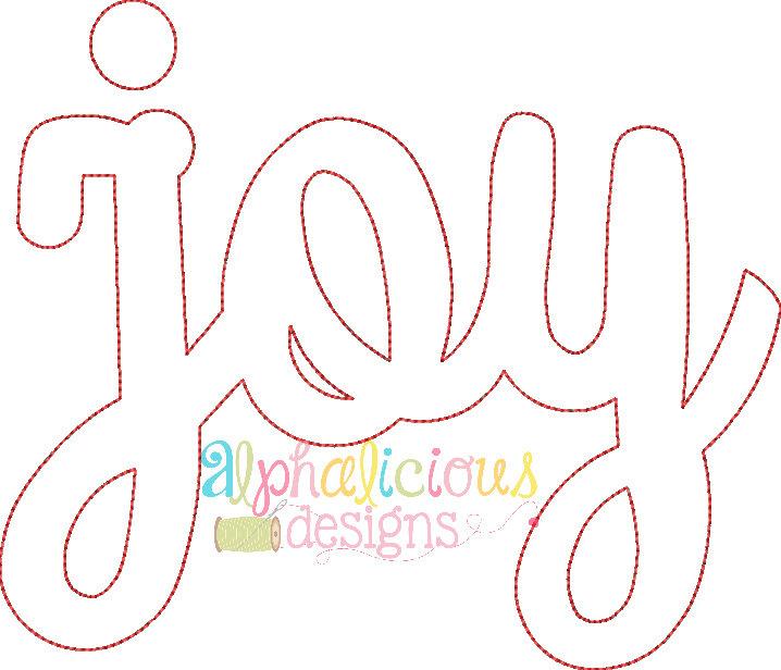 JOY Applique-Triple Bean