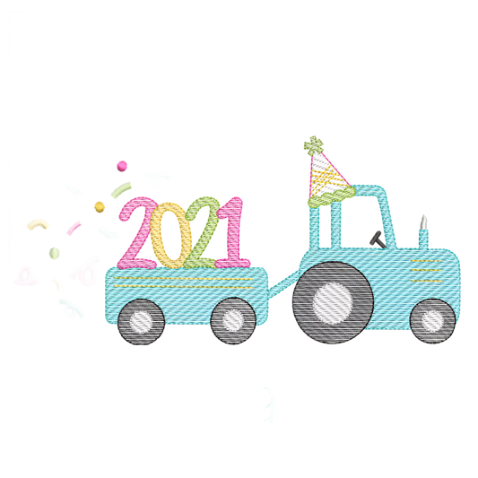 2021 Celebration Tractor- Sketch