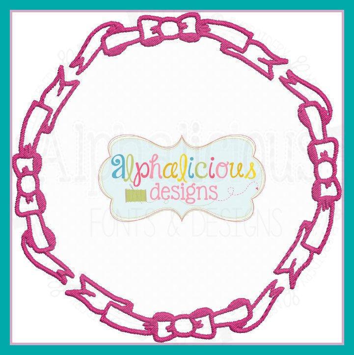 Fancy Bow Monogram Frame