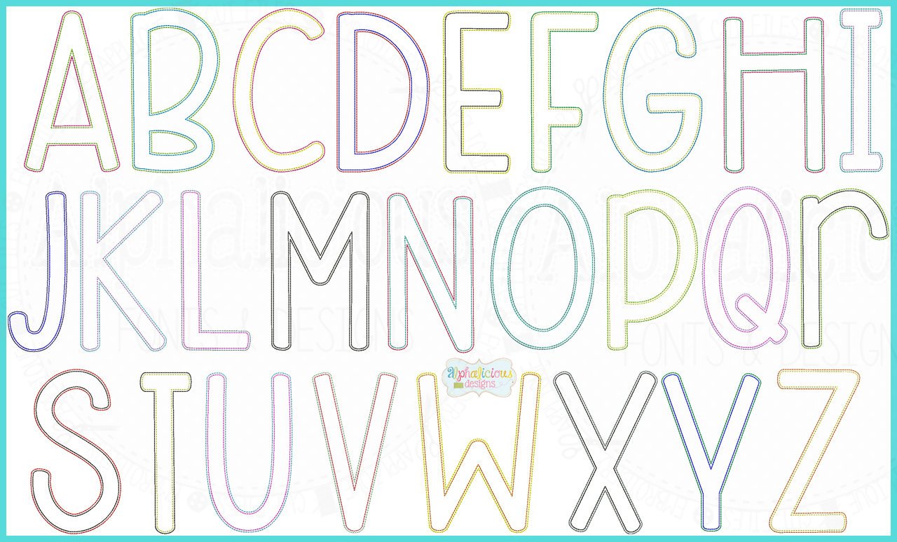 Behind Your Beautiful Double Vintage Embroidery Font