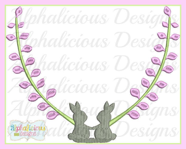 Classic Bunny Friends Monogram  Frame MINI