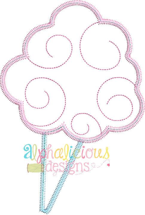 Super Sweet Cotton Candy-Zig Zag- Applique