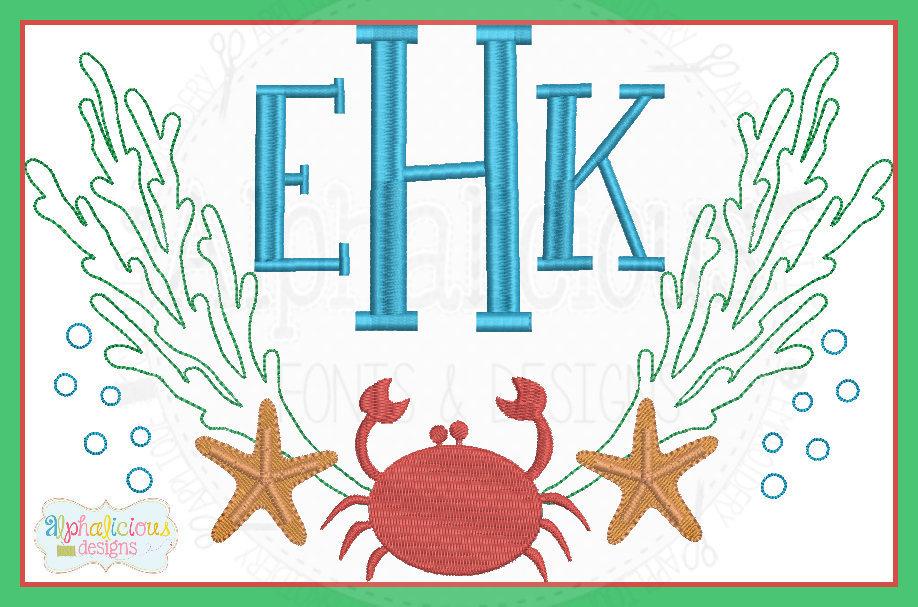 Under the Sea Monogram Frame