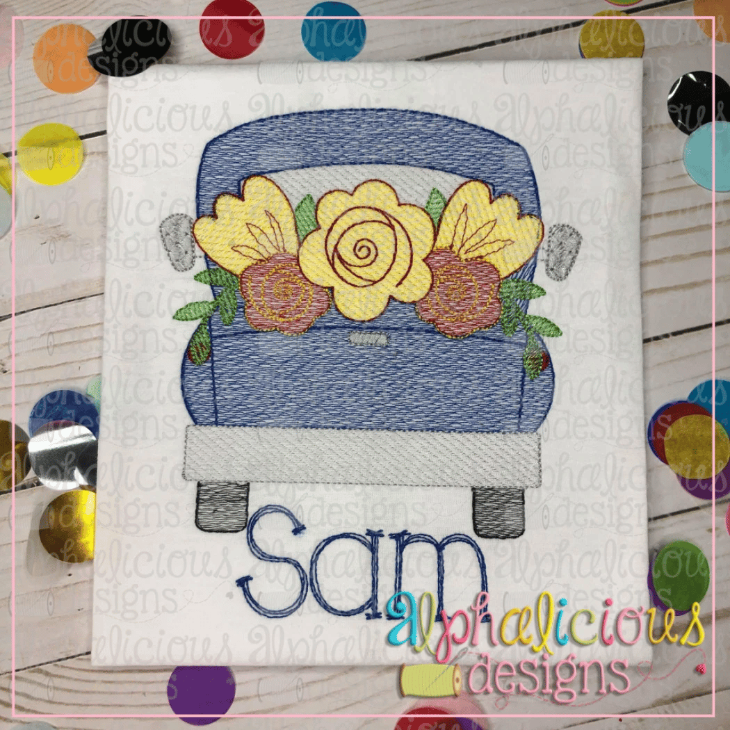 Flower Market Farm Truck-Sketch