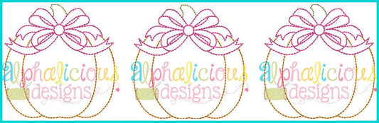 Three Little Princess Pumpkins-Vintage