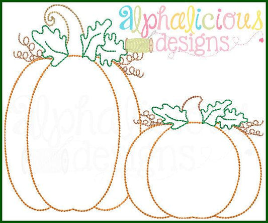 Vintage Pumpkin Pair