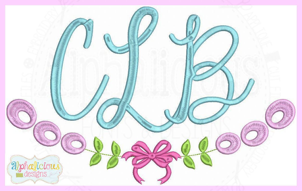 Wide Eylet Flourish Laurel MINI