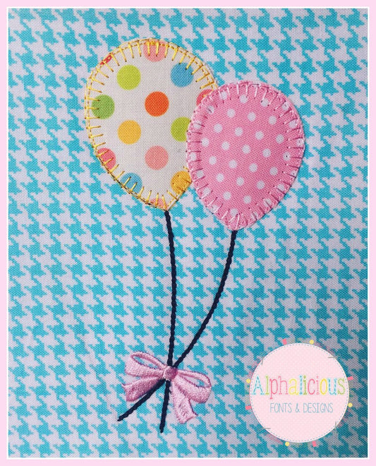 Balloon Applique-Blanket