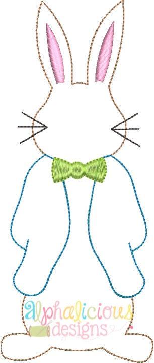 Mr. Peter Cottontail Single Applique Design - Triple Bean