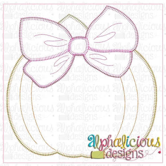 Pretty Pumpkin with Bow-Blanket