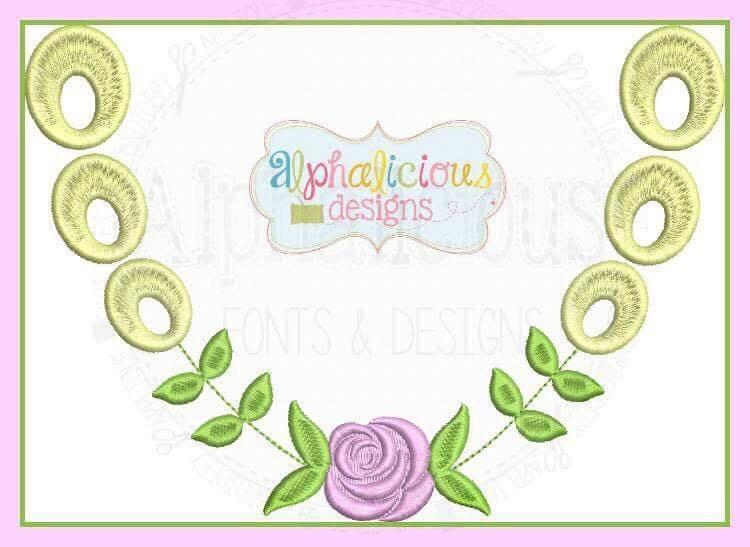 Eyelet Rose Monogram Laurel- Size Bundle