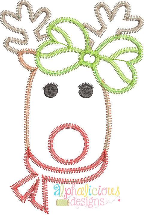 Mrs. Red Nosed Reindeer-Zig Zag