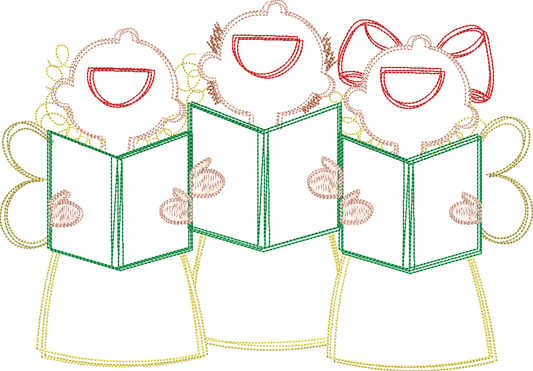 Vintage Scribble Choir Angels