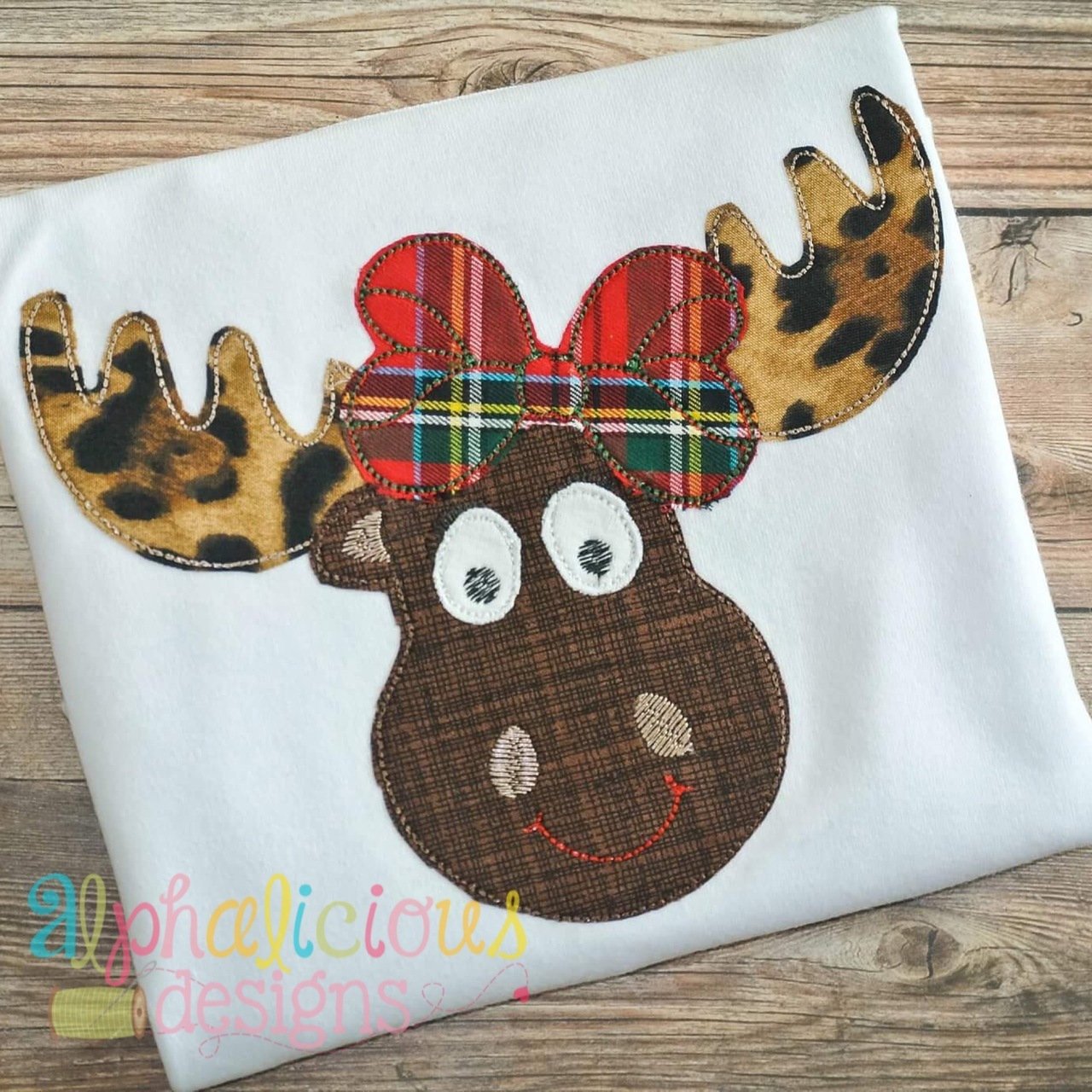 Mrs. Moose-Triple Bean- Applique
