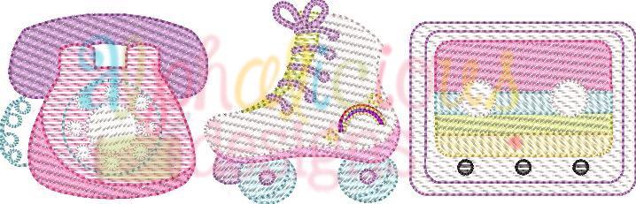 90's Diva Three In A Row-Sketch