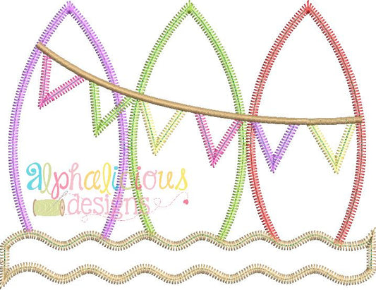 Surf Boards with Bunting- ZigZag