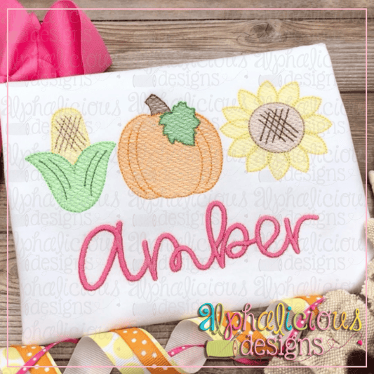 Pumpkin Patch Three in a Row- Sketch