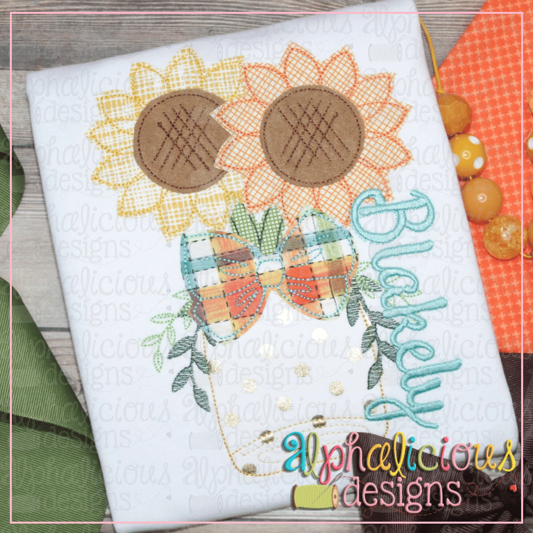 Sunflower Jar-Triple Bean