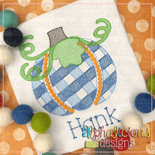 Buffalo Check Pumpkin- Sketch