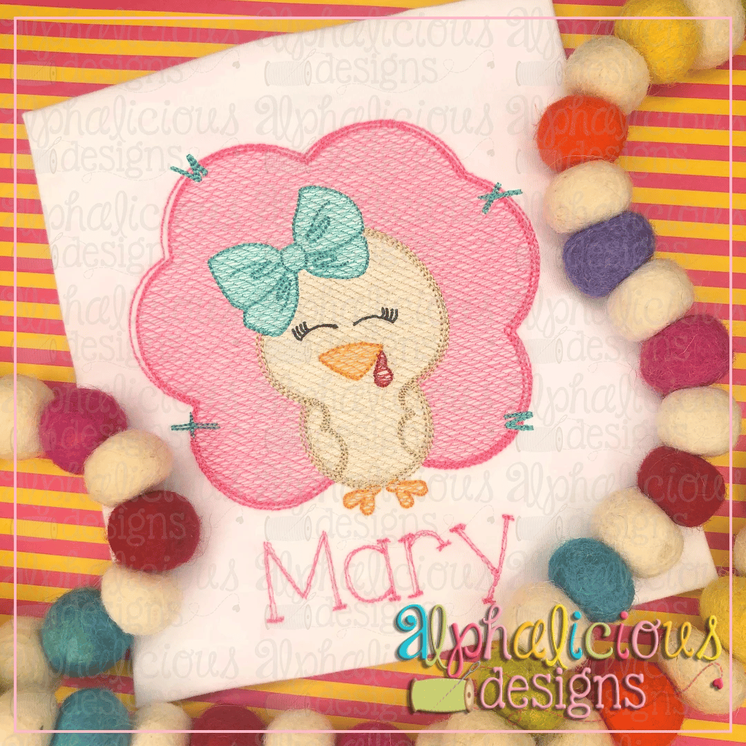 Turkey with Bow- Sketch