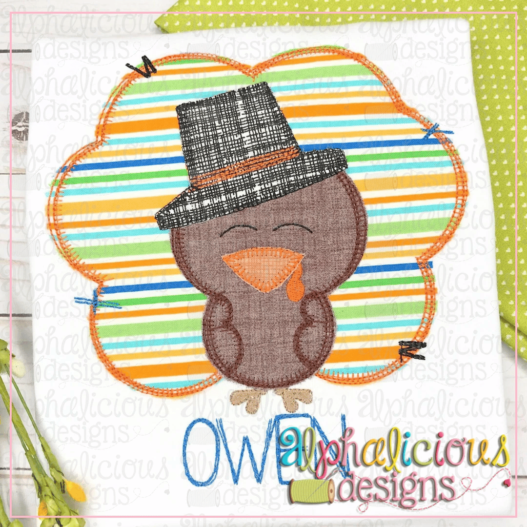 Turkey with Hat- Blanket