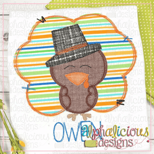 Turkey with Hat- Blanket