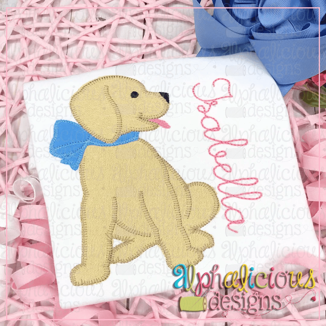 Pup with Bow-Blanket