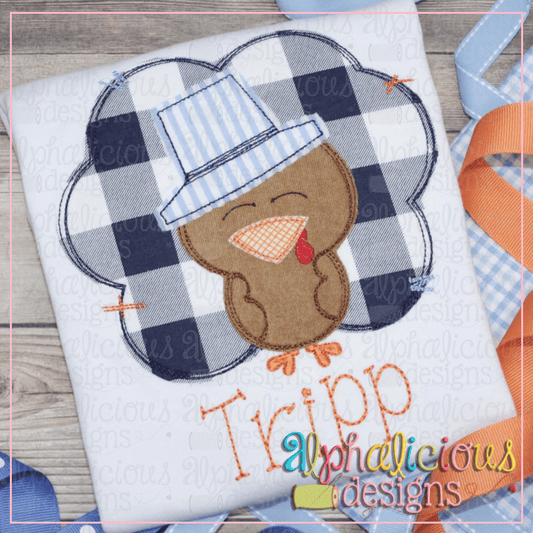 Turkey with Hat- Triple Bean