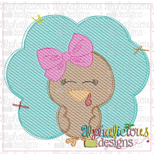 Turkey with Bow- Sketch