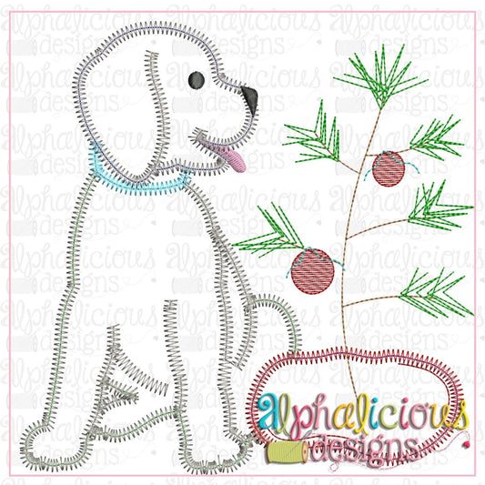 Pup with Tree-Zig Zag