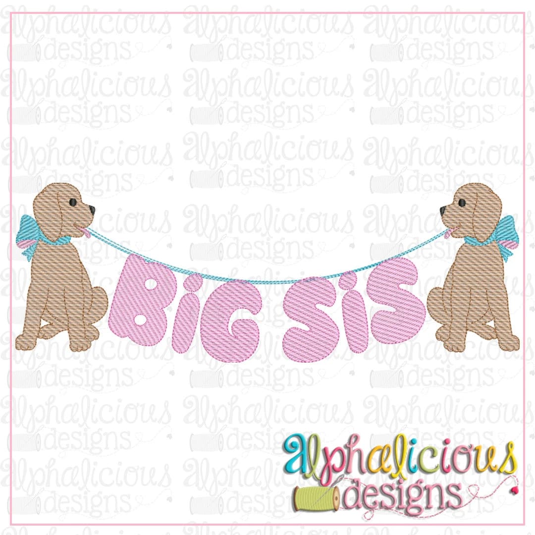 Big Sis Pup Bunting-Sketch