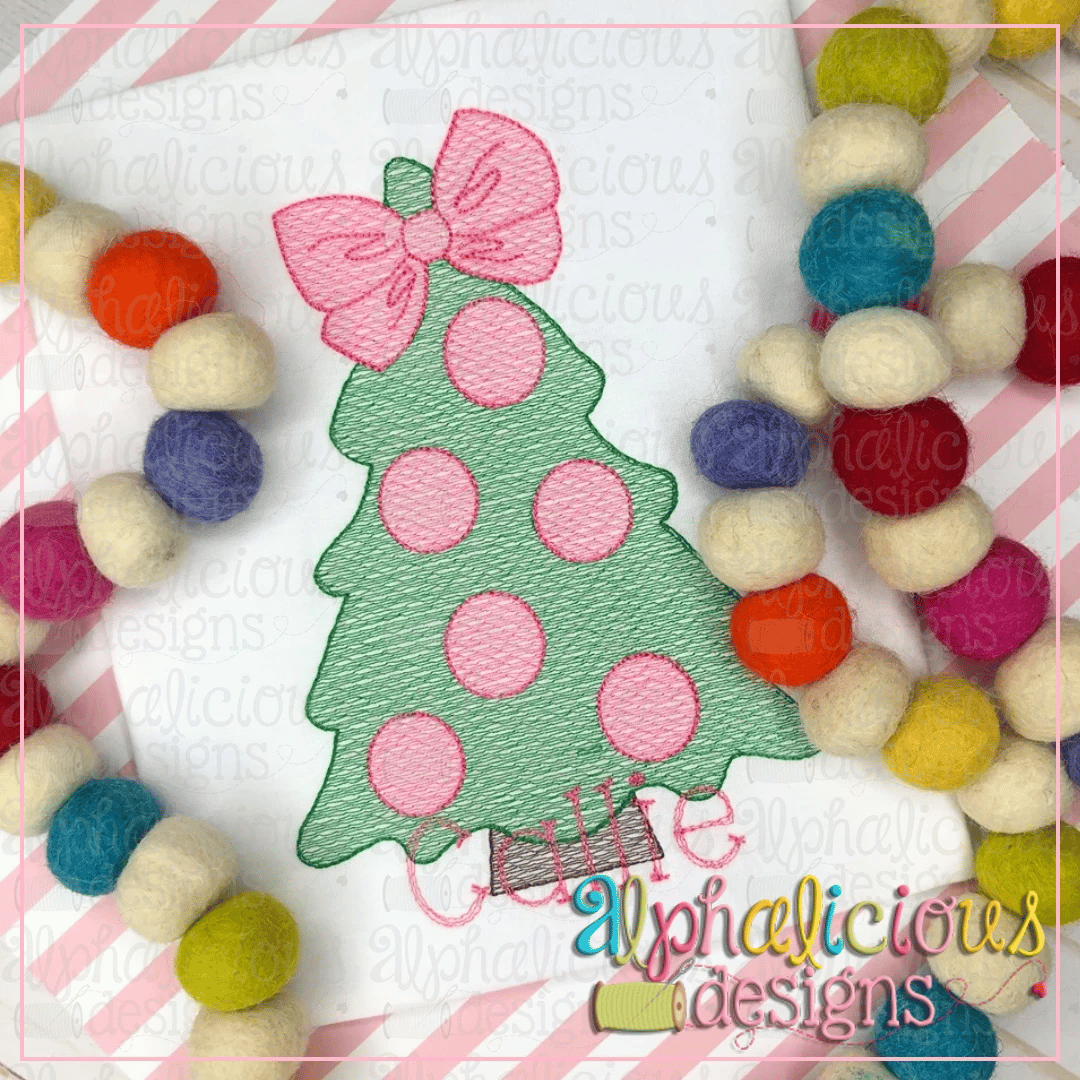 Polka Dot Tree with Bow-Sketch