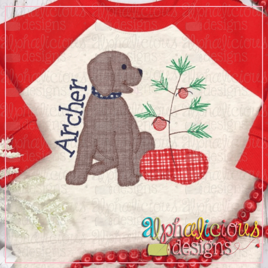 Pup with Tree-Blanket