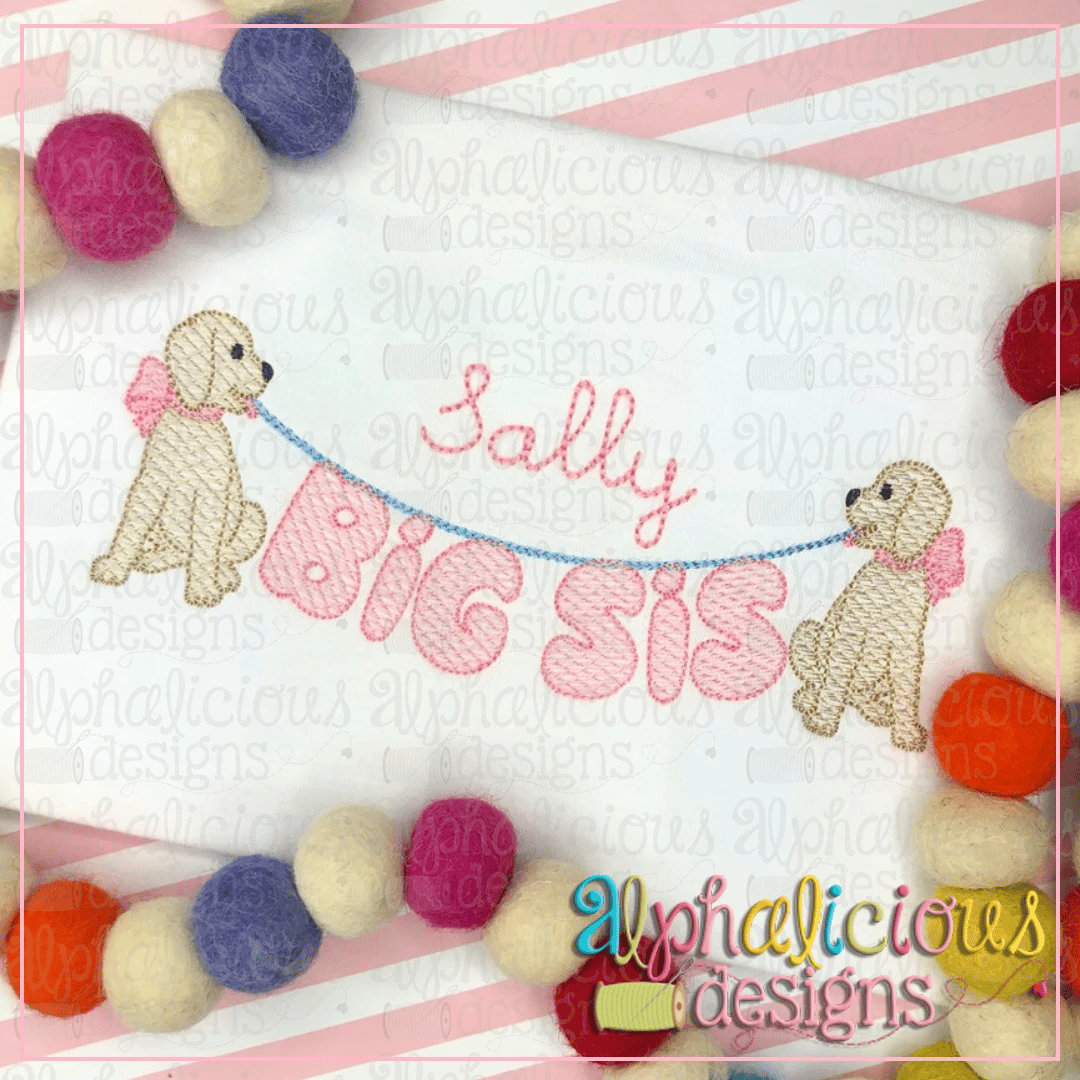 Big Sis Pup Bunting-Sketch