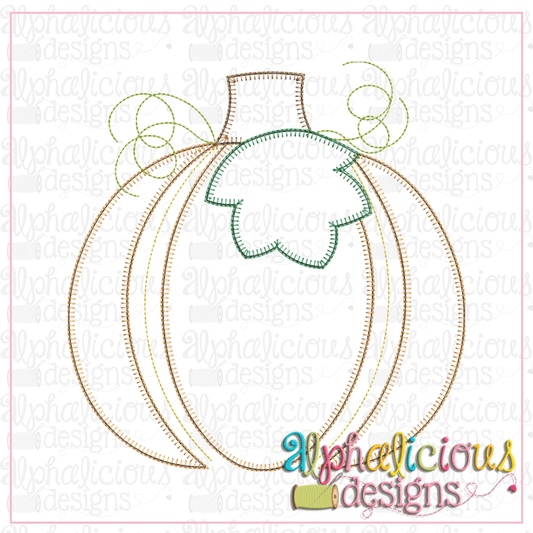 Split Pumpkin with Leaf-Blanket