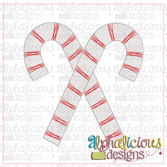 Candy Canes-Sketch