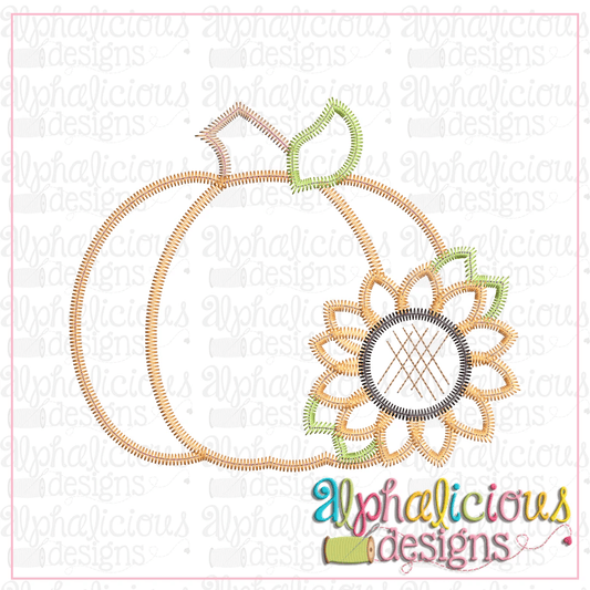 Sunflower Pumpkin-Zigzag