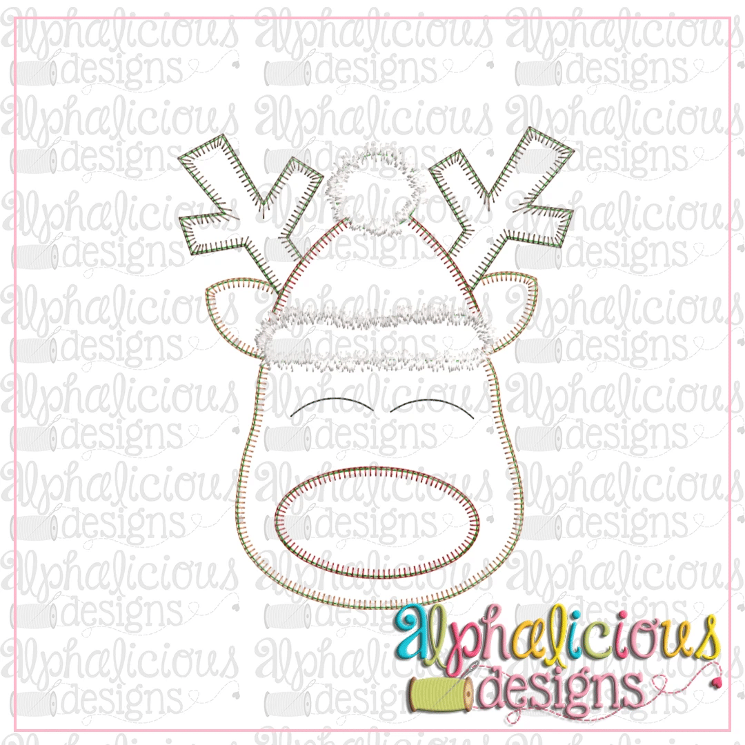 Red Nose Reindeer with Hat-Blanket