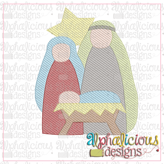 Simple Nativity-Sketch