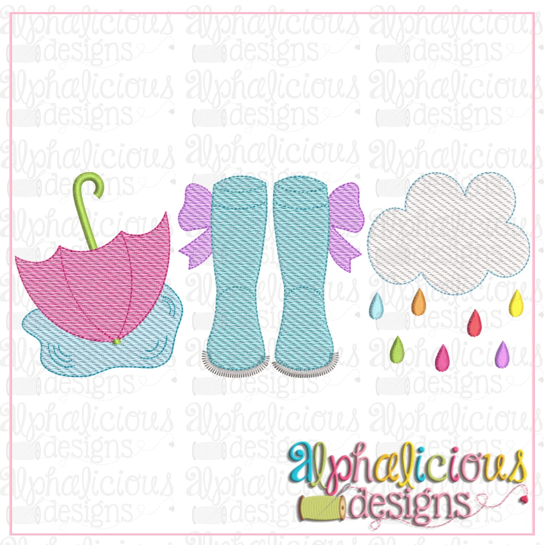 Rainy Day Three In A Row- Girl -Sketch