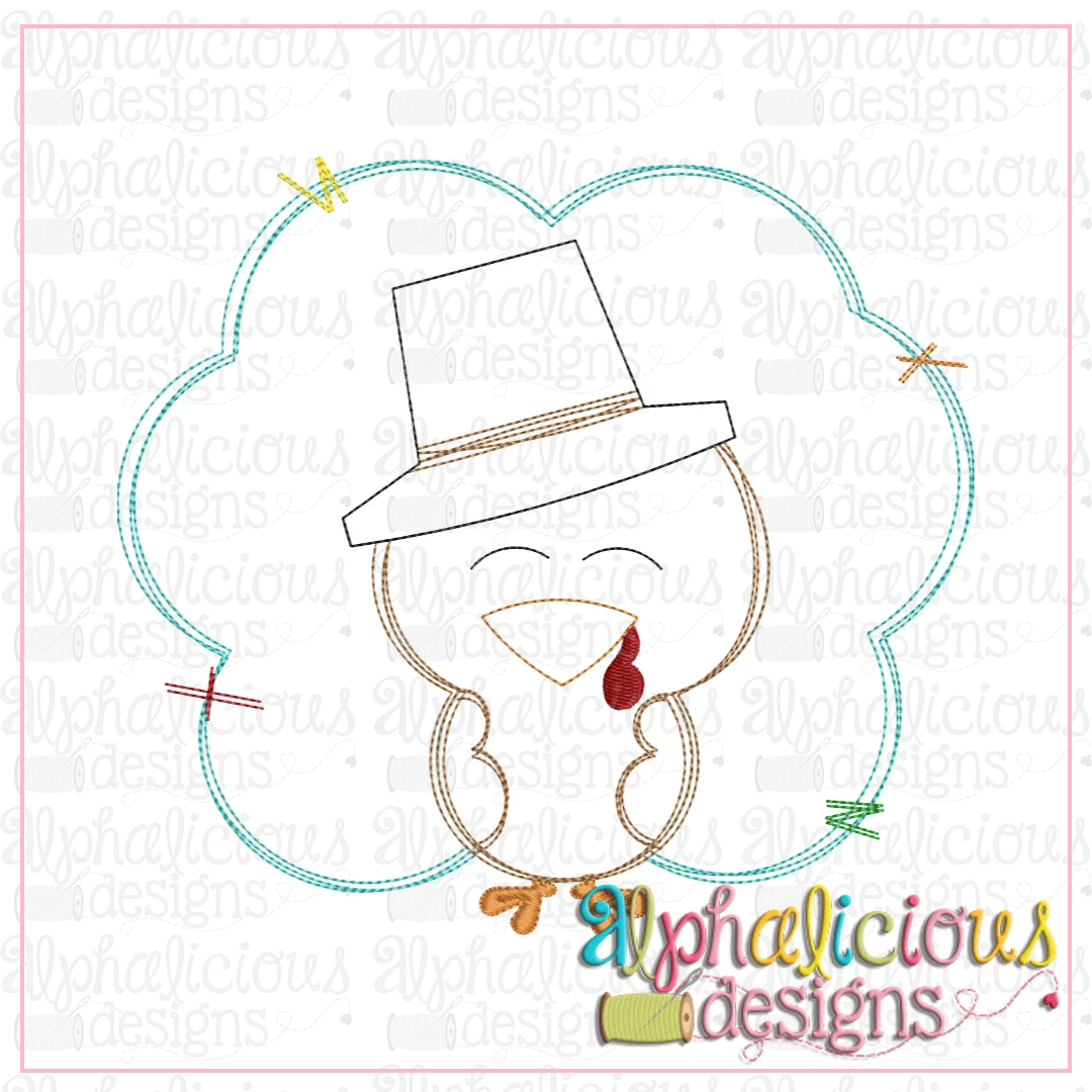 Turkey with Hat- Triple Bean