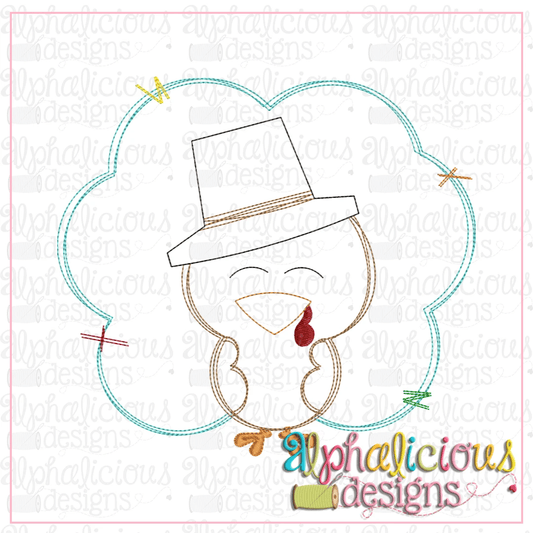 Turkey with Hat- Triple Bean